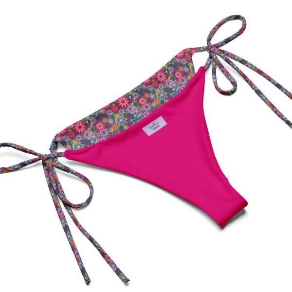 Floral Print Recycled String Bikini - Image 13