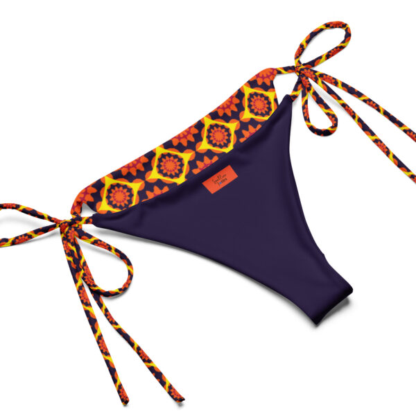 Vintage Inspired Print Recycled String Bikini - Image 13