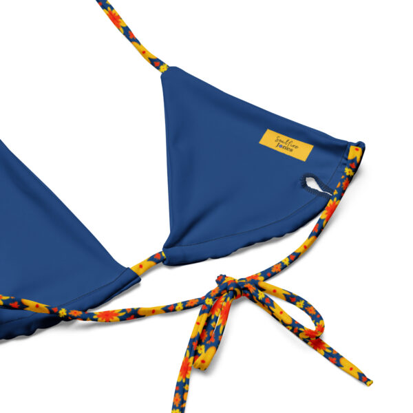 Floral Print Recycled String Bikini - Image 11
